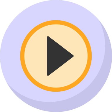 Düz oyun. Web simgesi basit illüstrasyon