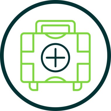 Evrak çantası simgesinin vektör illüstrasyonu