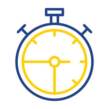 Kronometre simgesi web basit illüstrasyon
