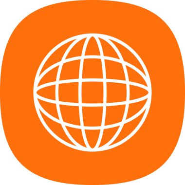 Küresel simge vektör illüstrasyonu