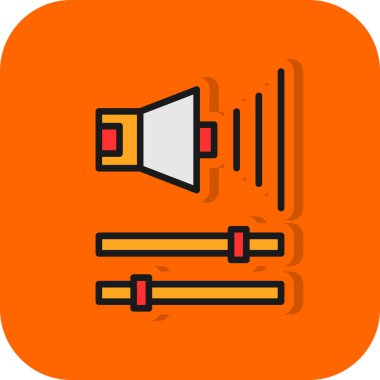 Ses Web simgesi, vektör çizim. 