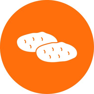 Patates. Web simgesi basit illüstrasyon 