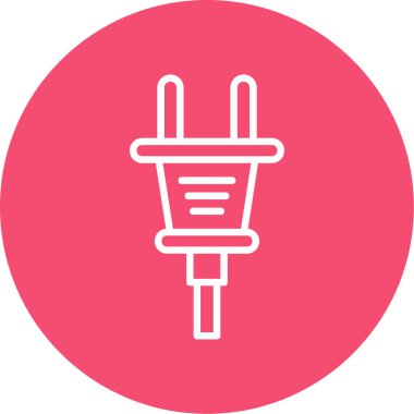 Plug web simgesi, simge illüstrasyonu