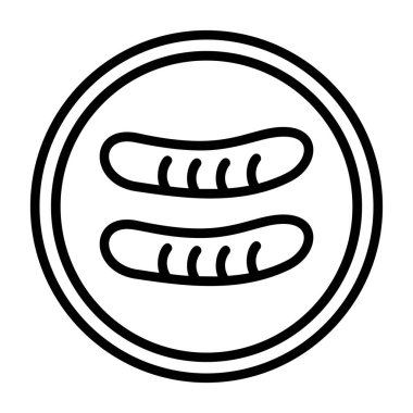 ekmek ikonu vektör illüstrasyonu