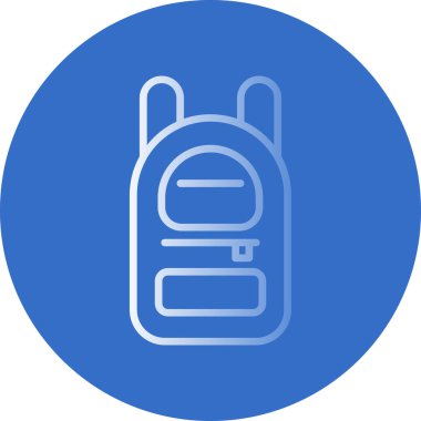 sırt çantası simgesi, vektör illüstrasyonu basit tasarım