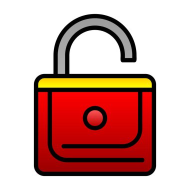 Kilitlenmemiş işaret vektörü çizimi.