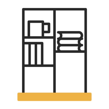 Kitap Davası ikon vektör illüstrasyonu