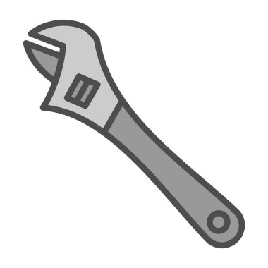 İngiliz anahtarı simgesi vektör çizimi tasarımı