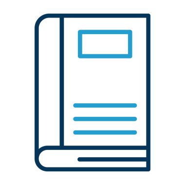 Kitap simgesinin vektör illüstrasyonu 