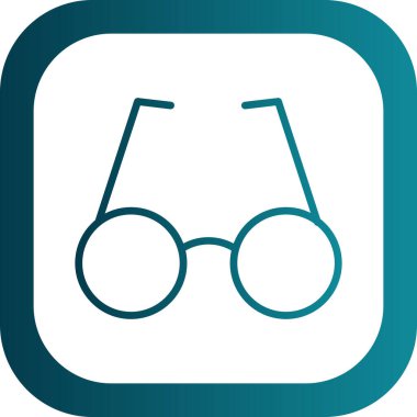 gözlük simgesi, vektör illüstrasyonu 