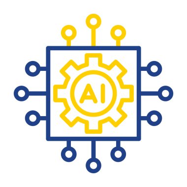 ai yapay zeka ai simgesi - ana hatlar biçimi