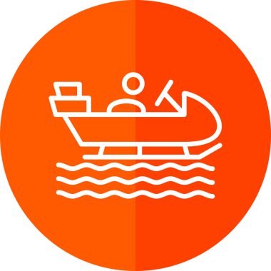 Gemi. Web simgesi basit illüstrasyon