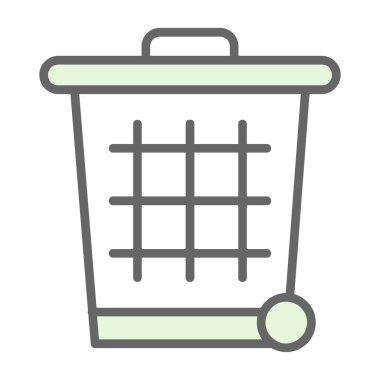 Çöp kutusu vektör illüstrasyonuName 