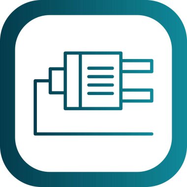 Plug web simgesi, simge illüstrasyonu