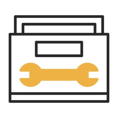 Araba anahtarı simgesi. Renk doldurma tasarımı ile düzenlenebilir kalın taslak. vektör illüstrasyonu.