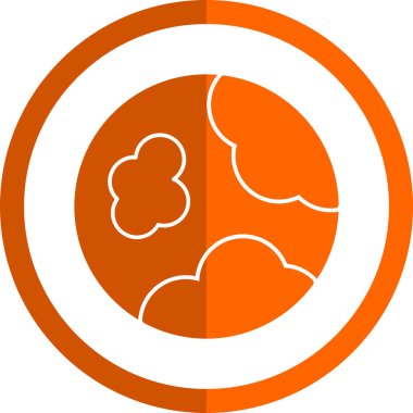 Dünya gezegeni. Web simgesi basit illüstrasyon                   