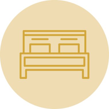 yatak vektörü simgesi modern simgesi