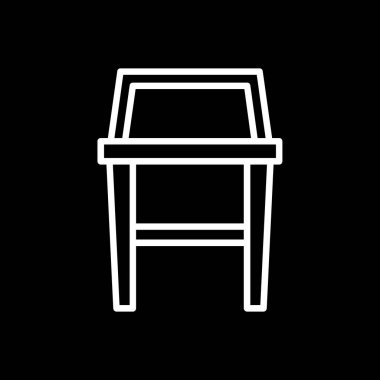 Masa simgesi. vektör illüstrasyonu