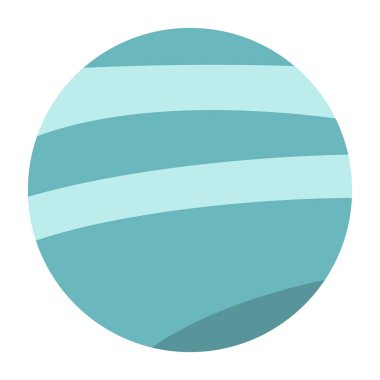 Bir gezegen simgesinin vektör illüstrasyonu