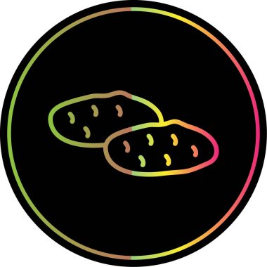 Patates. Web simgesi basit illüstrasyon 