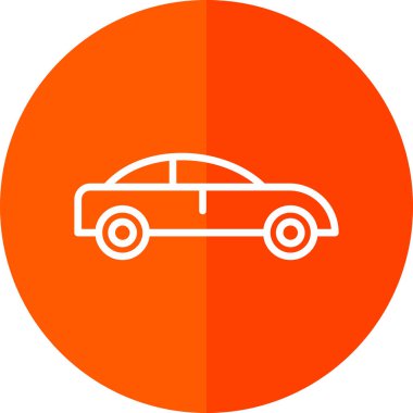 araba simgesi, vektör illüstrasyonu 