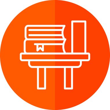 Kitap simgesi, vektör illüstrasyonu basit tasarım