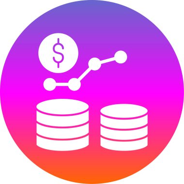 dolar sikke simge, vektör, illüstrasyon