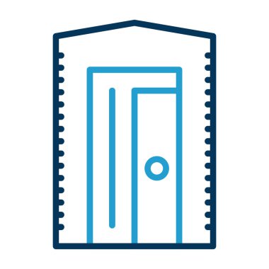 Kapı. Web simgesi basit tasarım