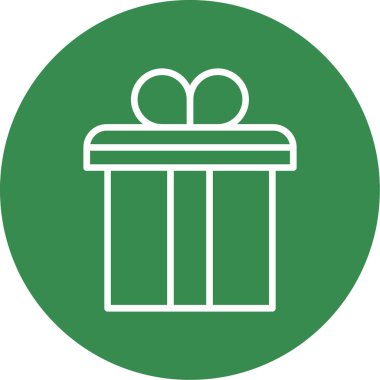 kutu hediye simgesi, vektör illüstrasyonu