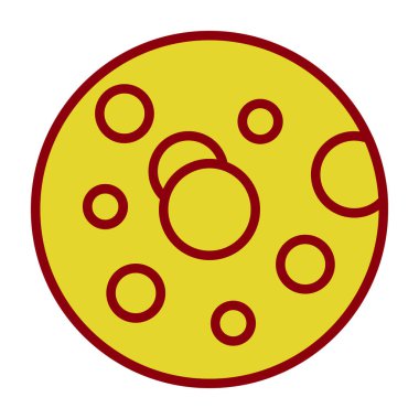 Pizza ikonu. vektör illüstrasyonu