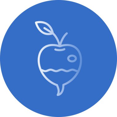 Şalgam ağı basit ikon vektör çizimi