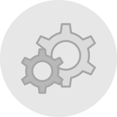 Gears'ı satırı vektör simgesi 