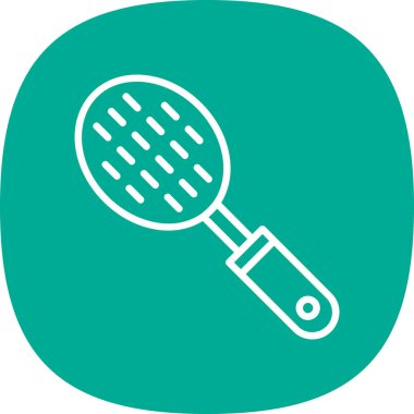 Slotted Spoon basit web simgesi basit tasarım 