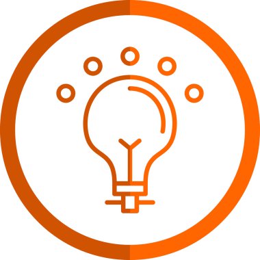 Ampul simgesi web basit illüstrasyon