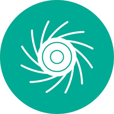 Fan simge, basit vektör çizim