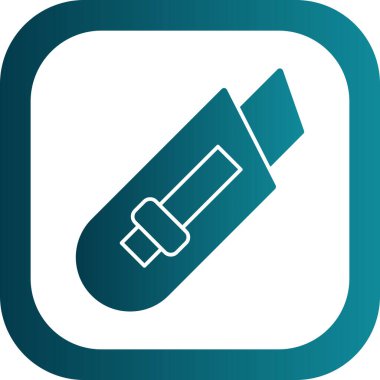 Kağıt Kesicisi ikon vektör illüstrasyonu