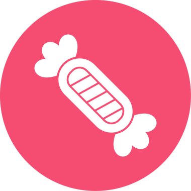 Şeker ikonunun vektör illüstrasyonu  