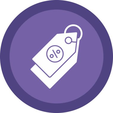 Fiyat Etiketi simgesi, vektör illüstrasyonu basit tasarım