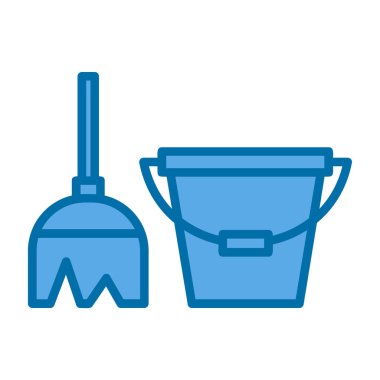 temizleme ve ofis satırı ve doldurma simgesi