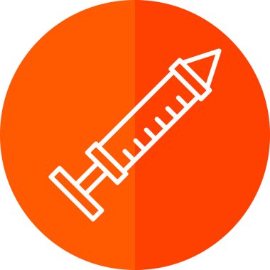 Şırınga web simgesi basit illüstrasyon