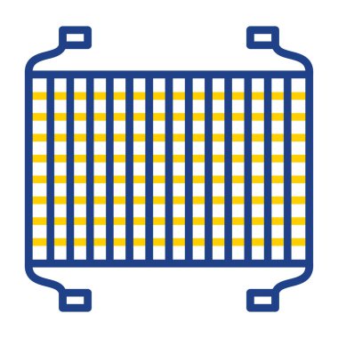 Balık ağı ağ ikonu vektör illüstrasyonu