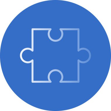 parça bulmaca izole vektör simgesi 