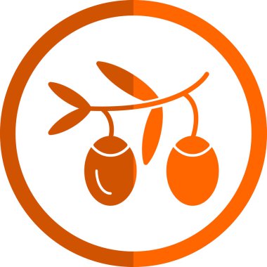 meyve Web simgesi basit illüstrasyon