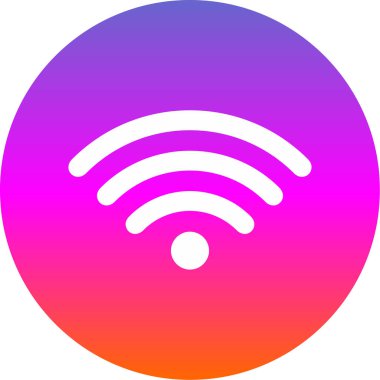 wifi simgesi, vektör illüstrasyonu basit tasarım