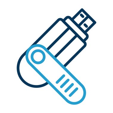 usb kablo simgesi vektör illüstrasyonu