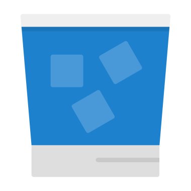 buz vektörü düz tasarım simgesi