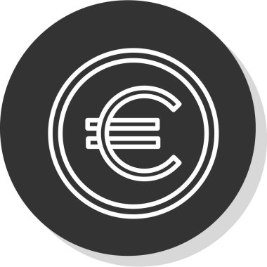 Euro simgesi vektör çizim