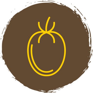 Domates. Web simgesi basit illüstrasyon