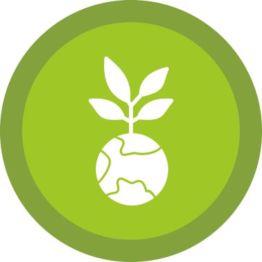 eko simge vektör illüstrasyonu