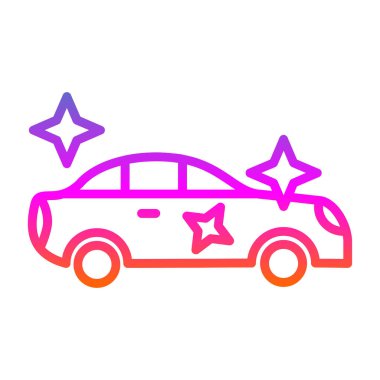 Araba ikonu, vektör illüstrasyonu. araba